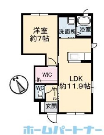 優ハイツ　Ｂ棟の物件間取画像